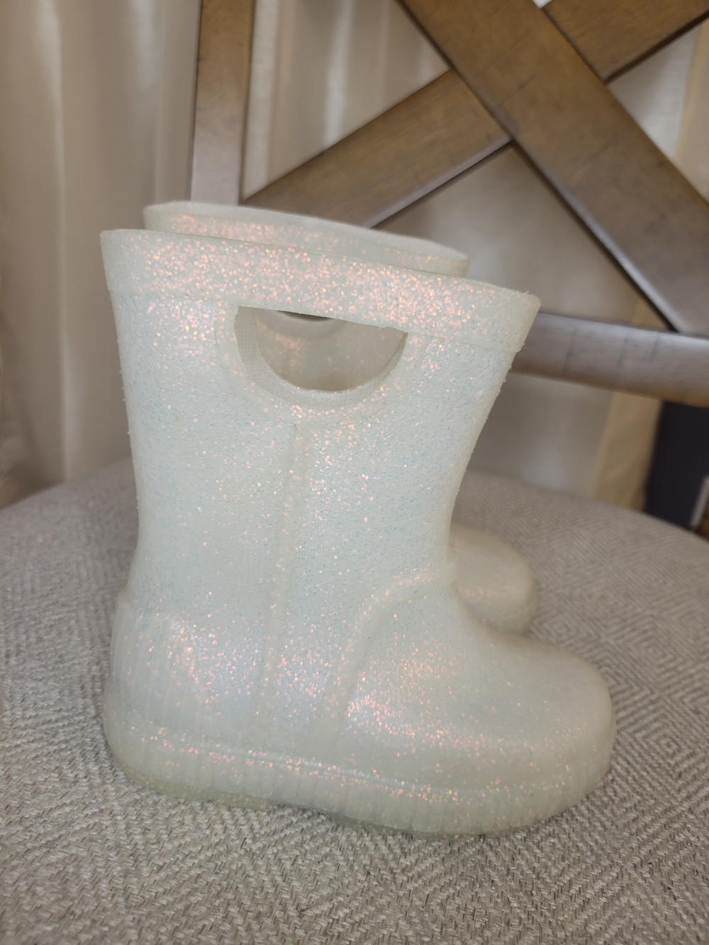 UGG Drizlita Glitter Rain Boots Toddler Kids Size 7c - Picture 4 of 7